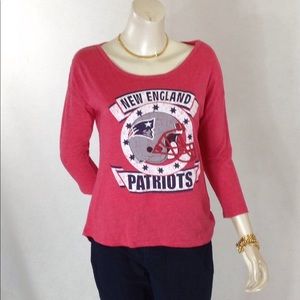NFL Team Apparel New England Patriots 3/4 Sleeves